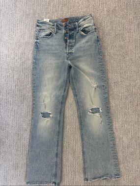 Mother Light Blue Distressed Women's Jeans
